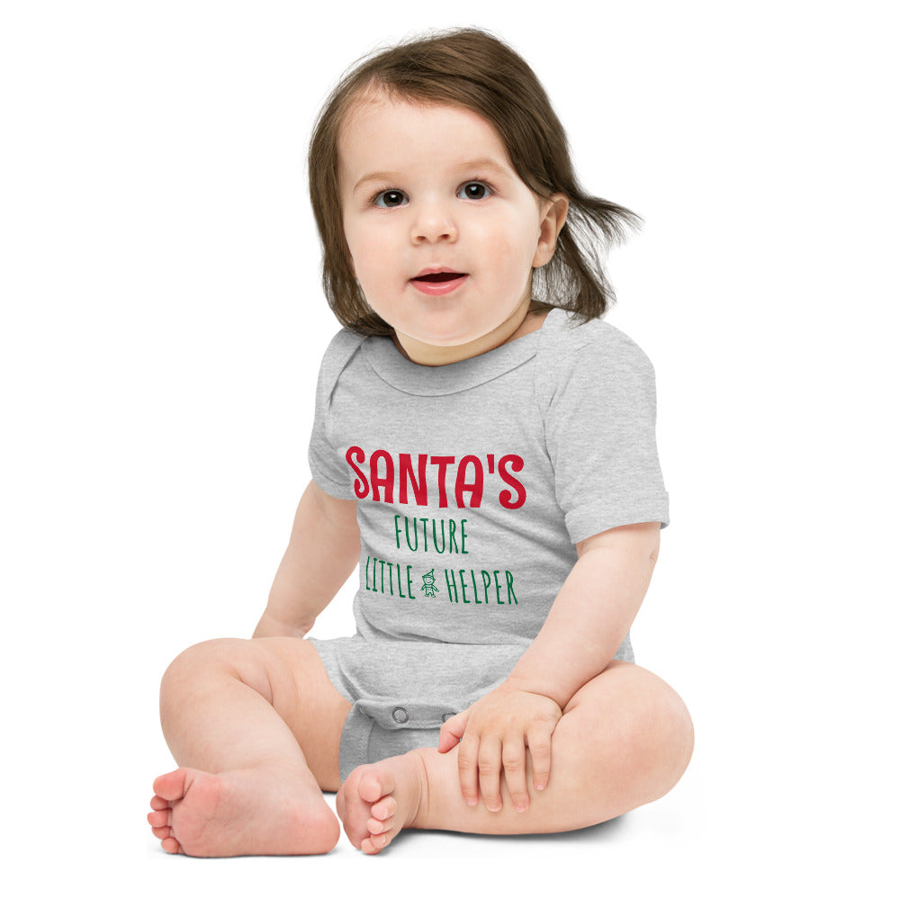 Santa'S Future Little Helper - Short Sleeve Onesie