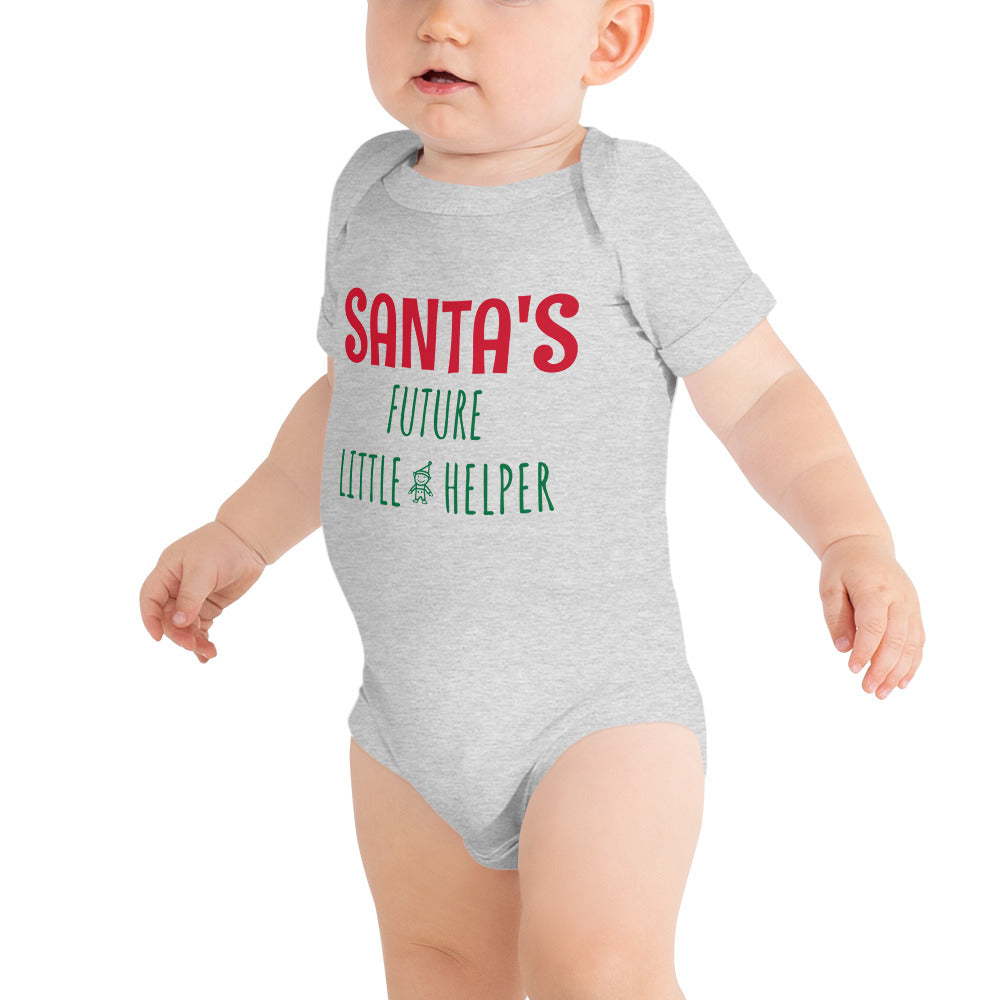 Santa'S Future Little Helper - Short Sleeve Onesie