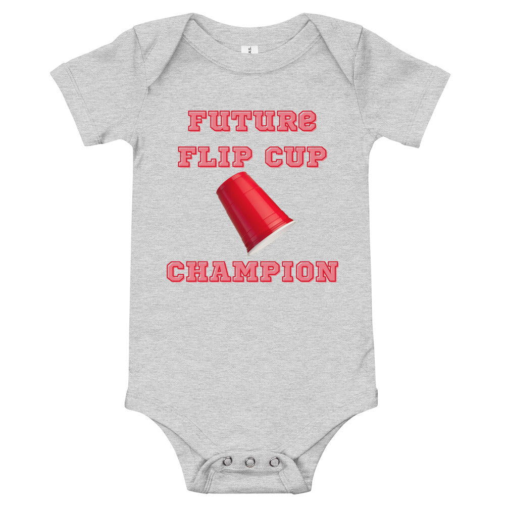 Future Flip Cup Champion - Short Sleeve Onesie