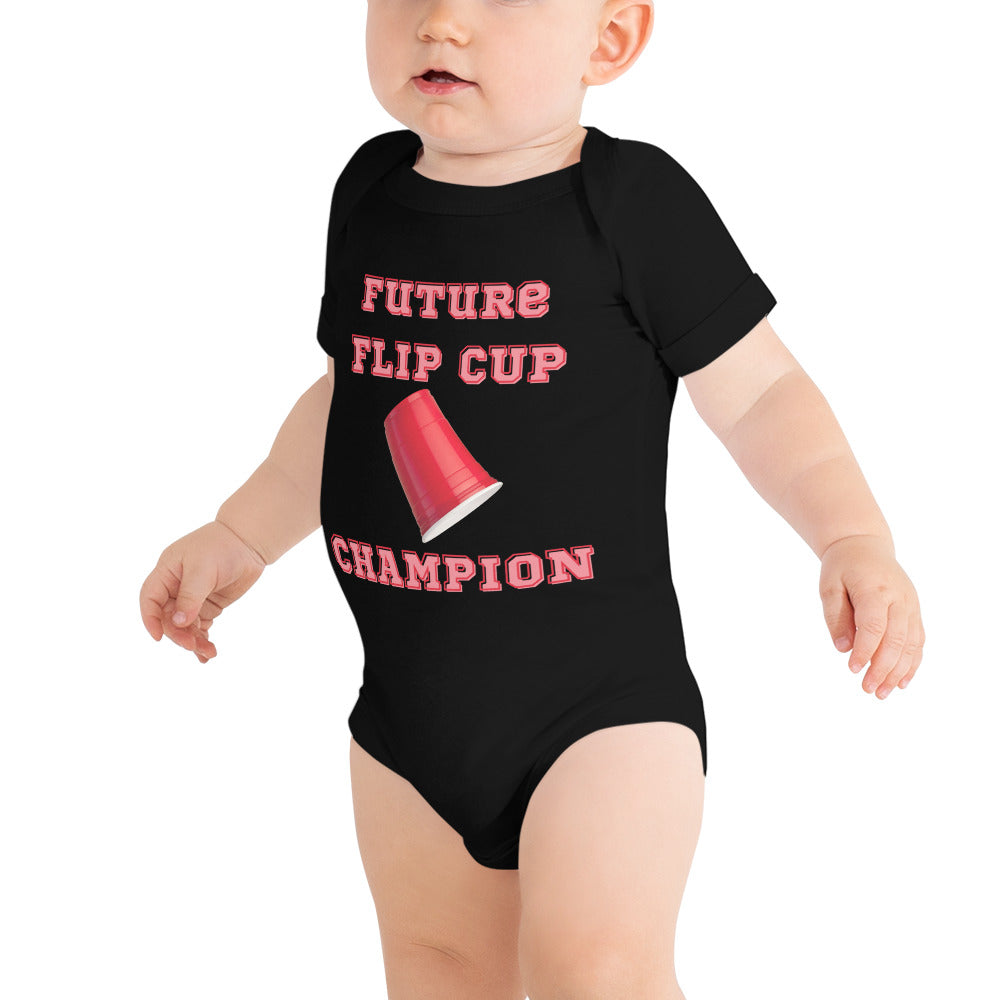 Future Flip Cup Champion - Short Sleeve Onesie