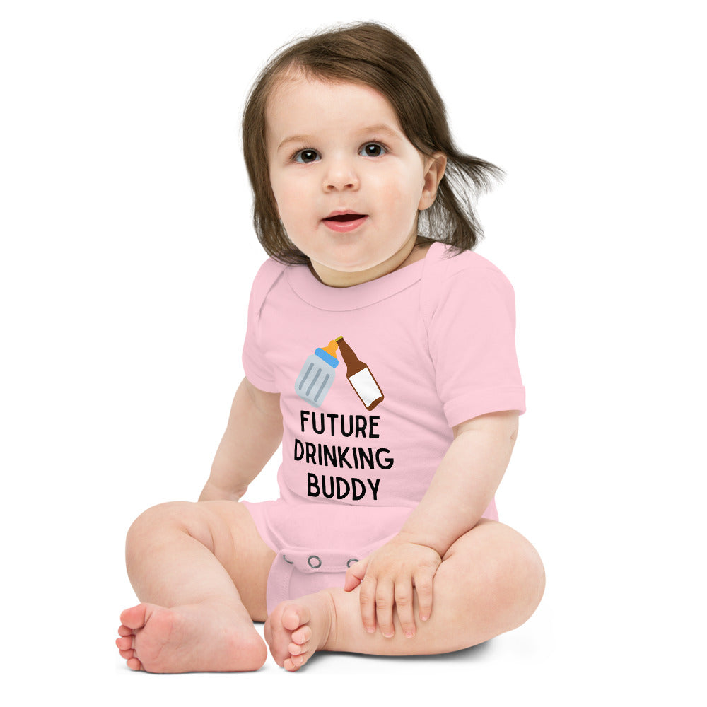 Future Drinking Buddy - Short Sleeve Onesie