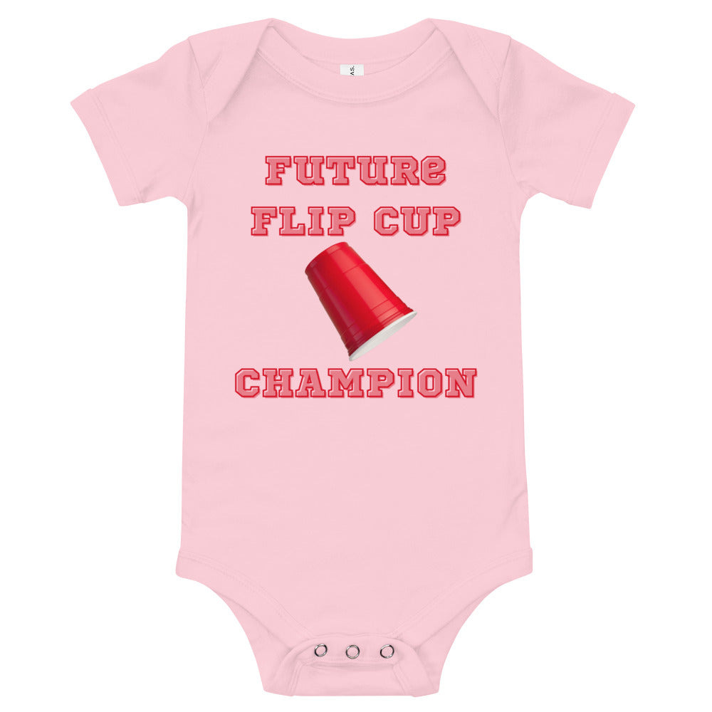 Future Flip Cup Champion - Short Sleeve Onesie