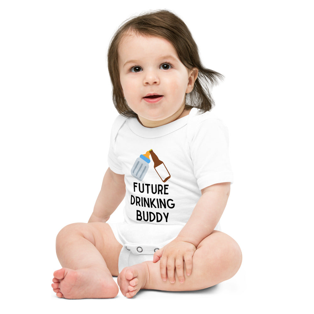 Future Drinking Buddy - Short Sleeve Onesie