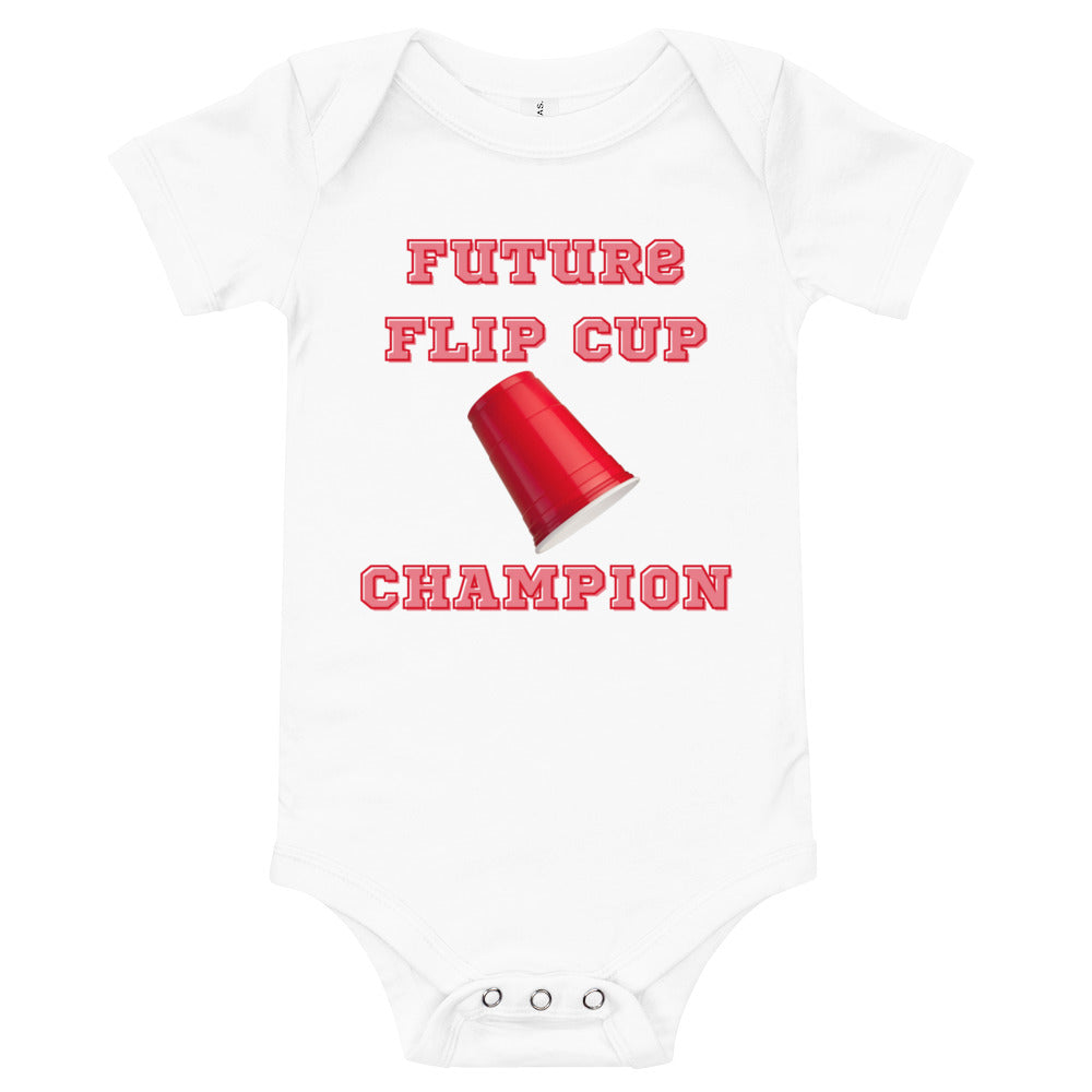 Future Flip Cup Champion - Short Sleeve Onesie