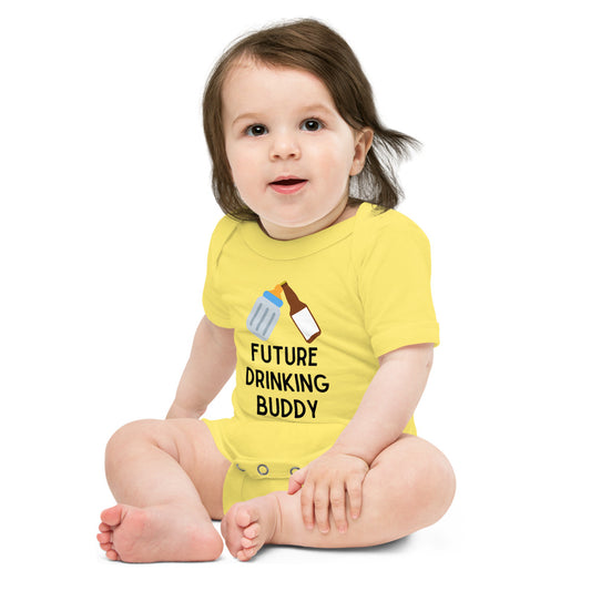 Future Drinking Buddy - Short Sleeve Onesie