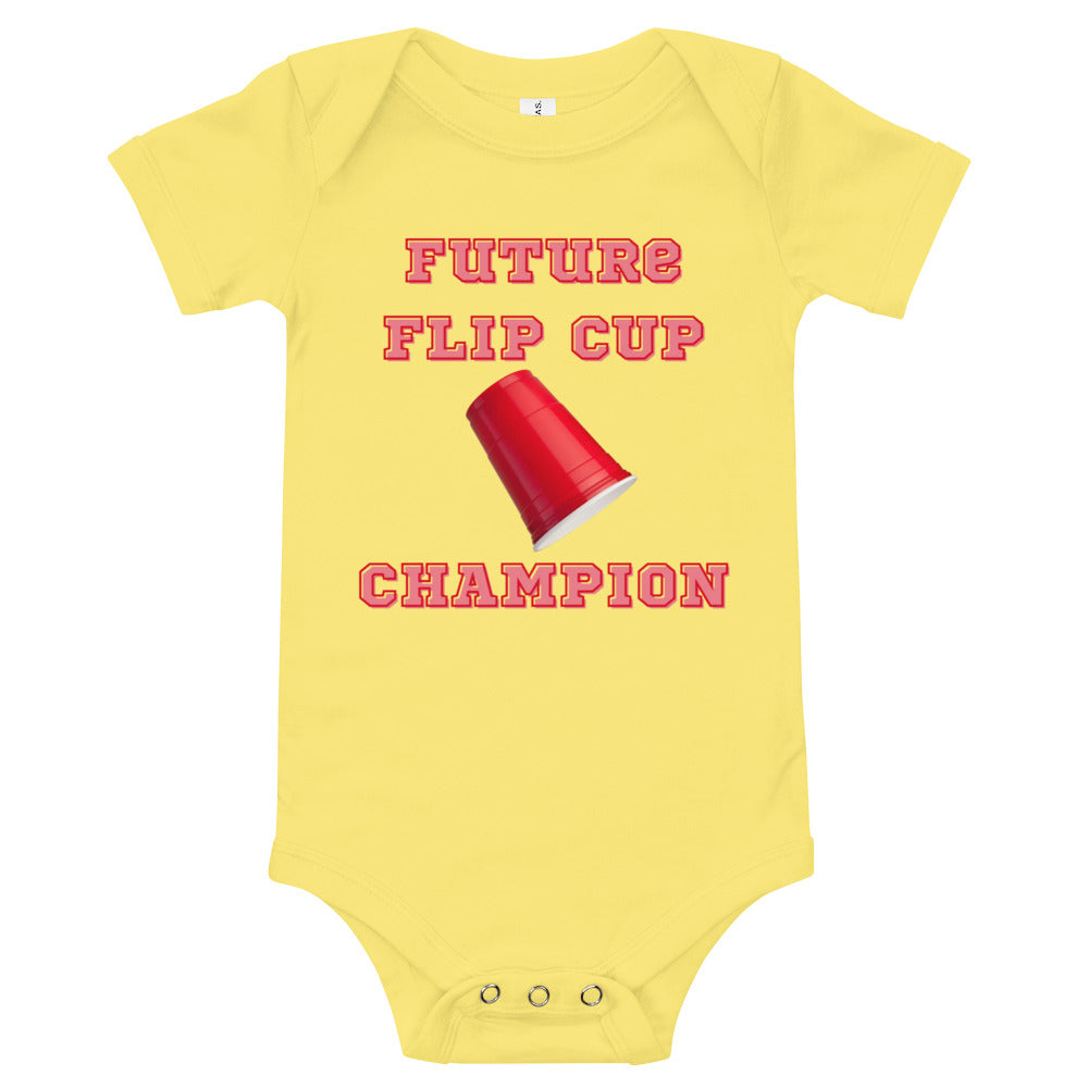 Future Flip Cup Champion - Short Sleeve Onesie